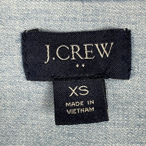 J Crew Chambray Long Sleeve Top - Picture 8 of 9